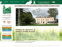 Tablet Screenshot of chateau-libarrenx.com